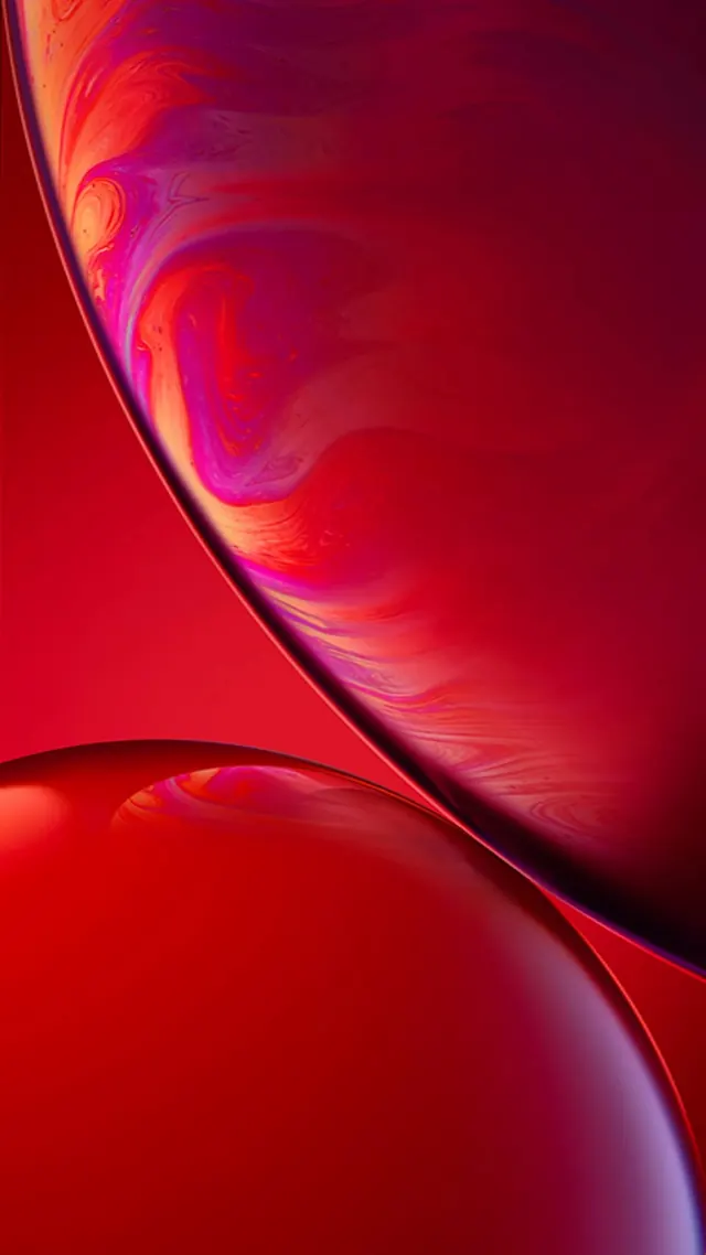 Abstract Red Fluidity, organic, gradient-heavy, vibrant