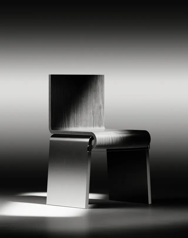 Monochrome Minimalist Chair, minimal, monochrome, monochrome