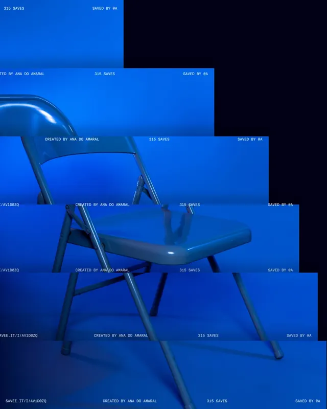 Blue Chair Identity System, minimal, geometric, dark