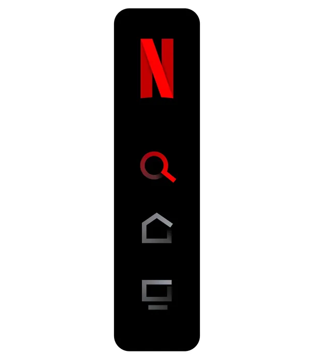 Netflix Interface Elements, minimal, dark-mode, dark