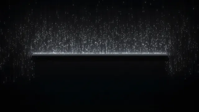 Abstract Glowing Particle Line, minimal, dark-mode, dark