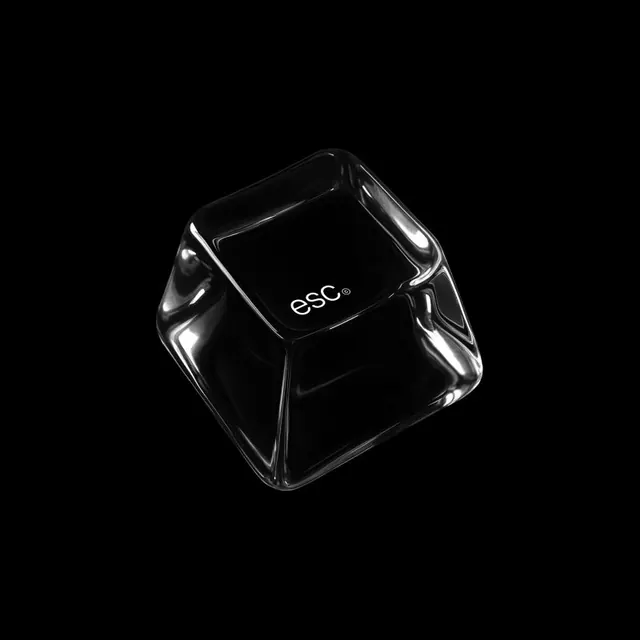 Glassmorphism 3D Cube Mockup, minimal, glassmorphism, dark