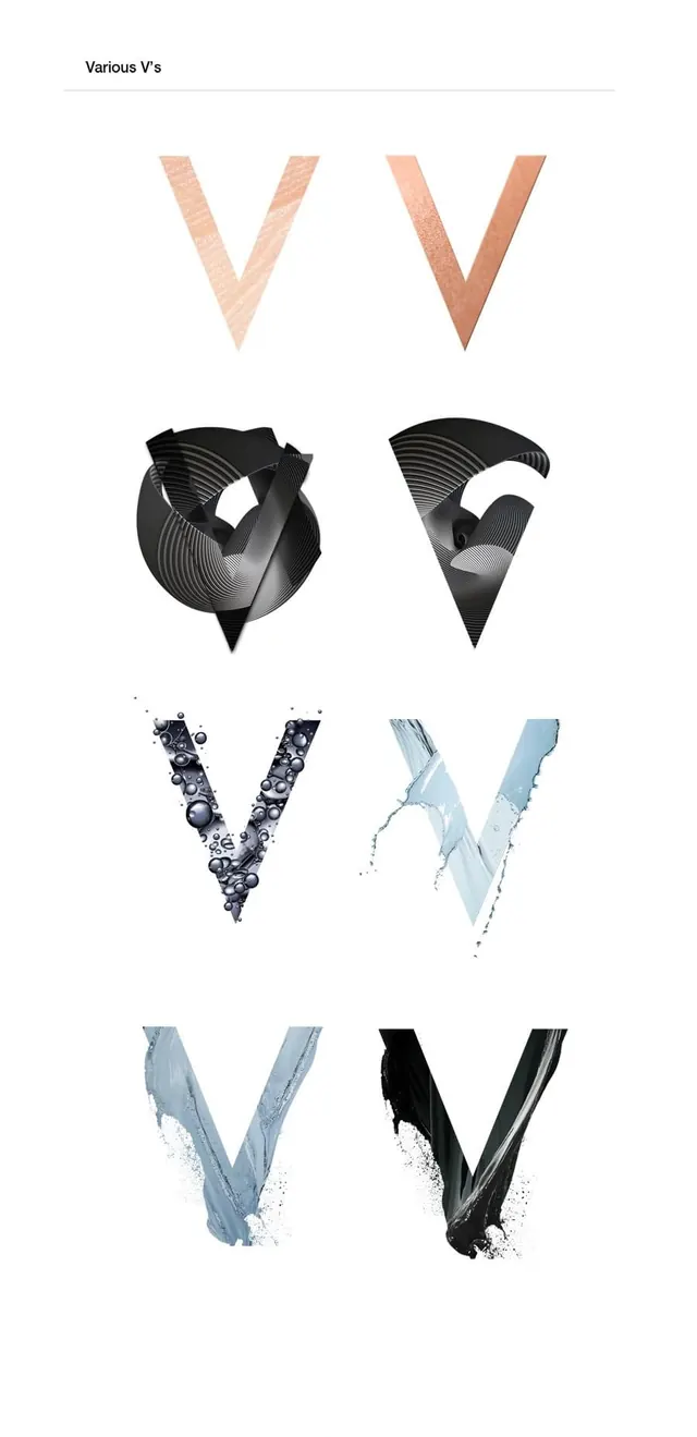 Abstract Letterform Identity System, minimal, abstract, monochrome