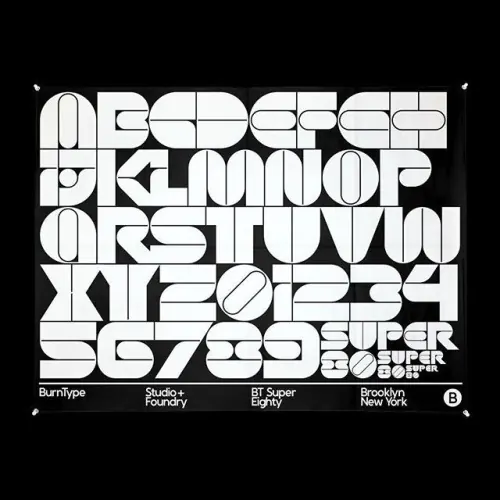 Type Specimen Poster, minimal, swiss, high-contrast
