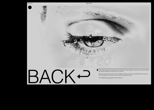 Abstract Eye Graphic with Navigation, minimal, monochrome, monochrome