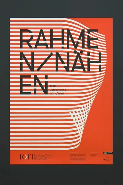 RAHMENNAHEN Poster Design, swiss, minimal, high-contrast