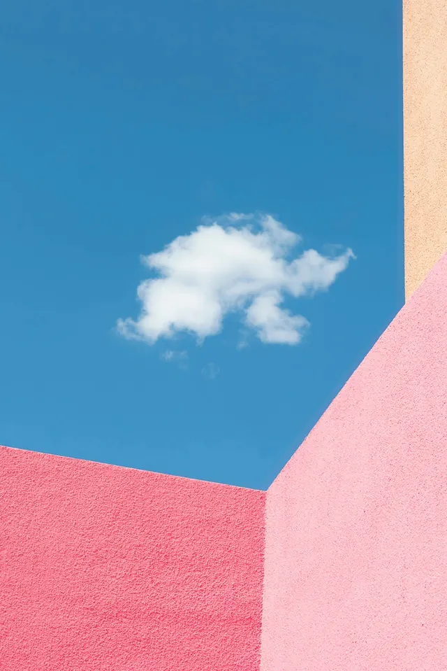 Abstract Geometric Sky and Wall, minimal, geometric, vibrant
