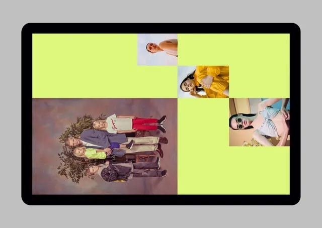 Collage of Lifestyle and Travel Imagery, maximalist, playful, vibrant
