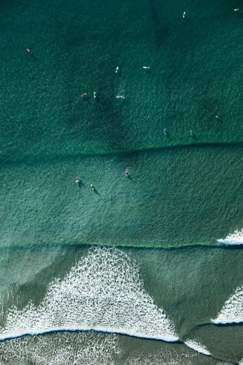 Aerial Beach and Ocean View, photographic, organic, cool
