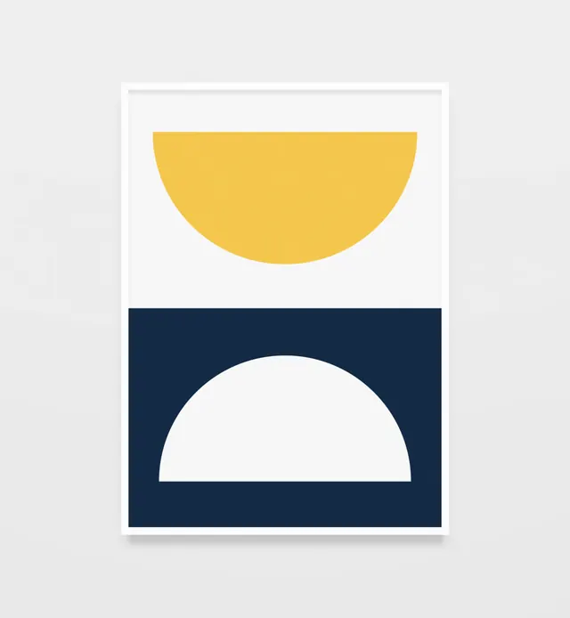 Geometric Abstract Poster, minimal, swiss, high-contrast