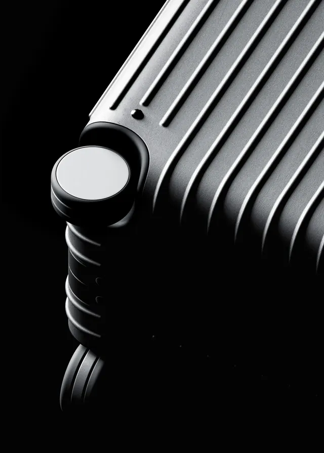 3D Render of a Metallic Cylindrical Object, minimal, monochrome, monochrome