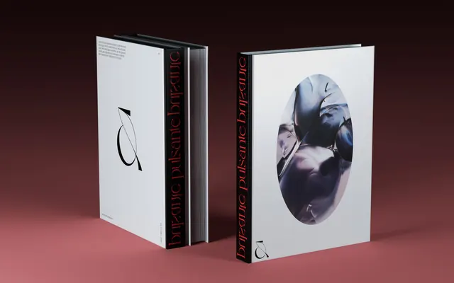 Book Cover Design Mockup, minimal, editorial, dark