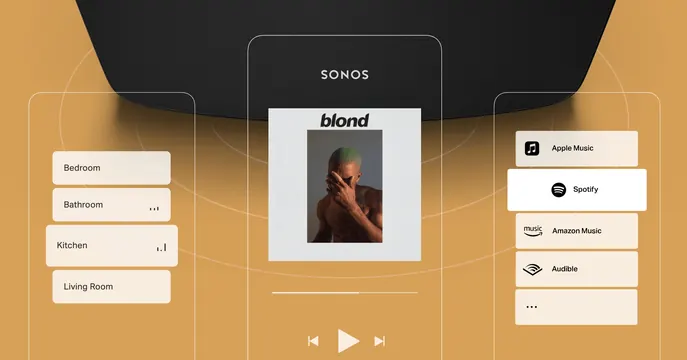 Music Streaming App UI Mockup, minimal, dark-mode, dark