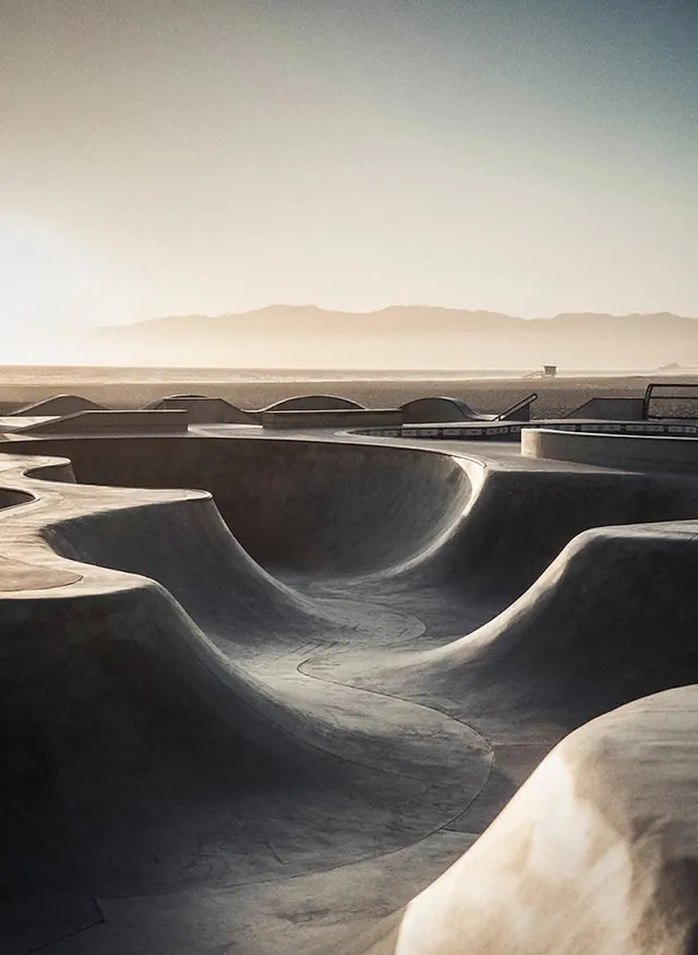 Sand Dunes Landscape, minimal, photographic, muted