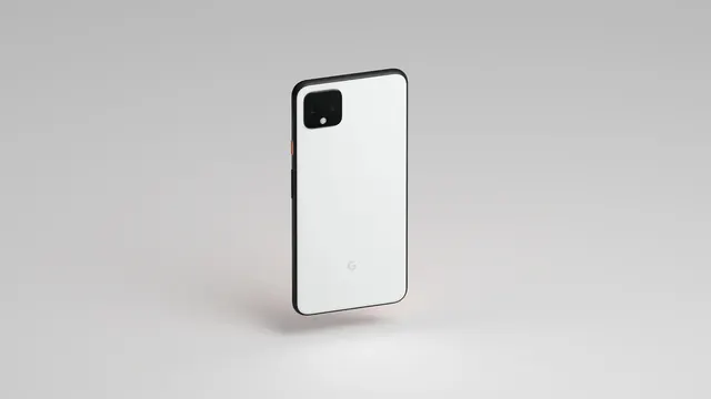 Smartphone Mockup on White Surface, minimal, corporate-clean, light