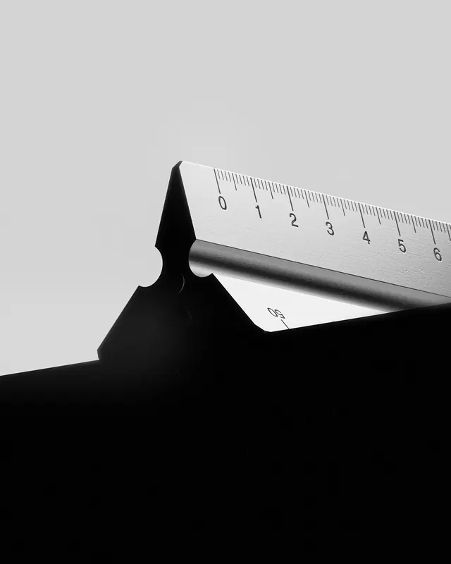 Ruler and Paper Mockup, minimal, monochrome, monochrome