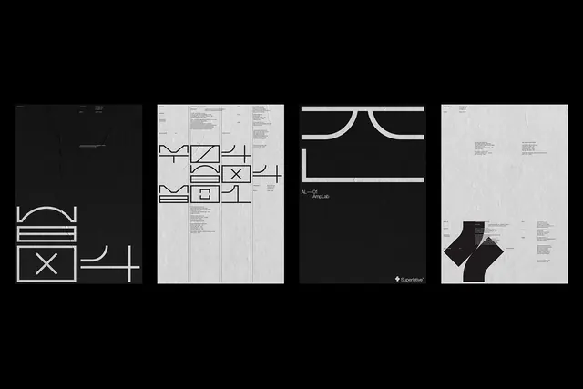 Minimalist Geometric Identity System, minimal, swiss, monochrome