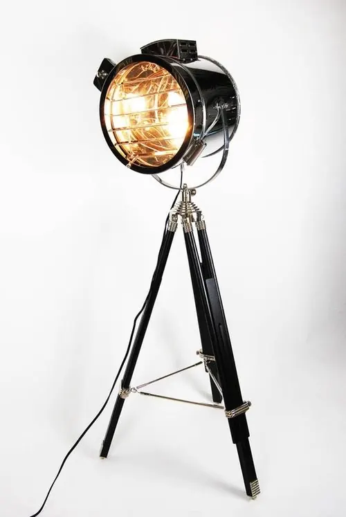 Studio Spotlight on Tripod, photographic, minimal, dark