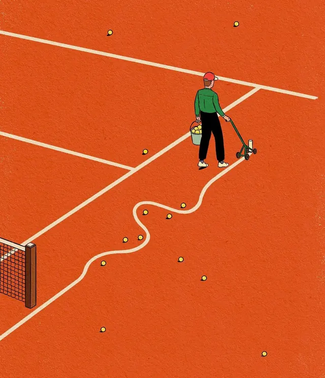 Minimalist Hockey Illustration, minimal, flat, vibrant