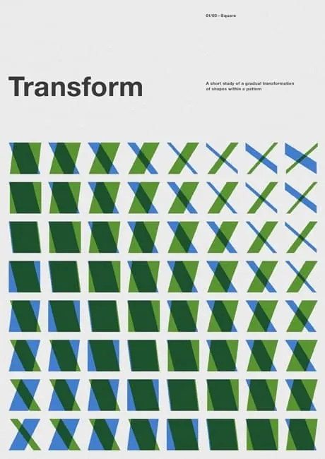 Transform Identity System, minimal, swiss, high-contrast