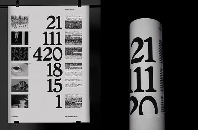 Data-Driven Typography Layout, swiss, minimal, monochrome