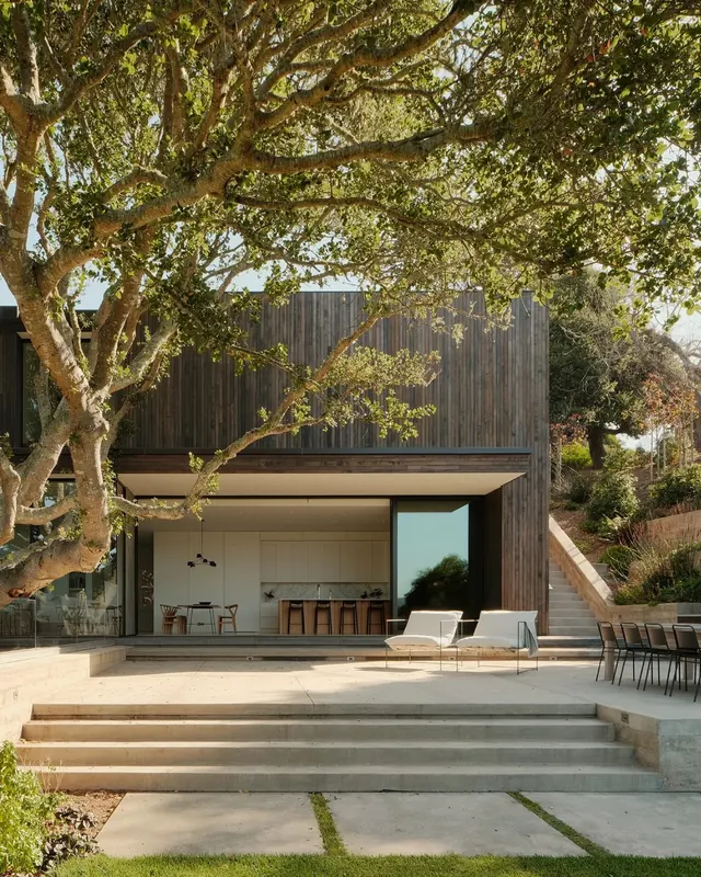 Modern Wood and Glass Architecture, minimal, organic, earthy