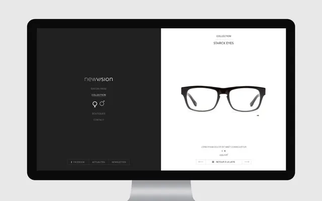 Minimalist Eyewear Brand Identity Mockup, minimal, swiss, monochrome