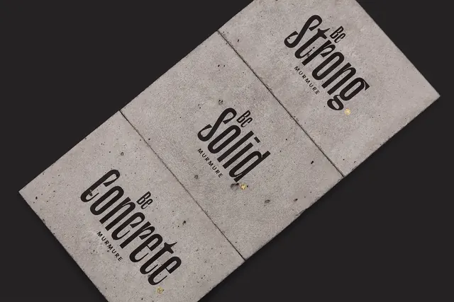 Typography Mockup with Textures, minimal, editorial, monochrome