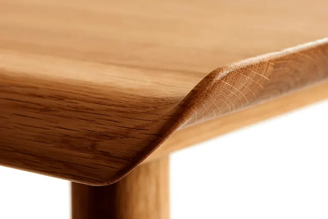 Wooden Table Corner Detail, minimal, organic, warm