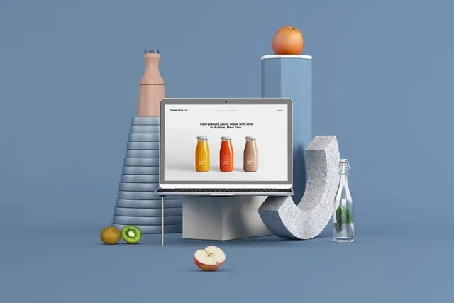 3D Product Mockup for E-commerce, minimal, 3d-render, light