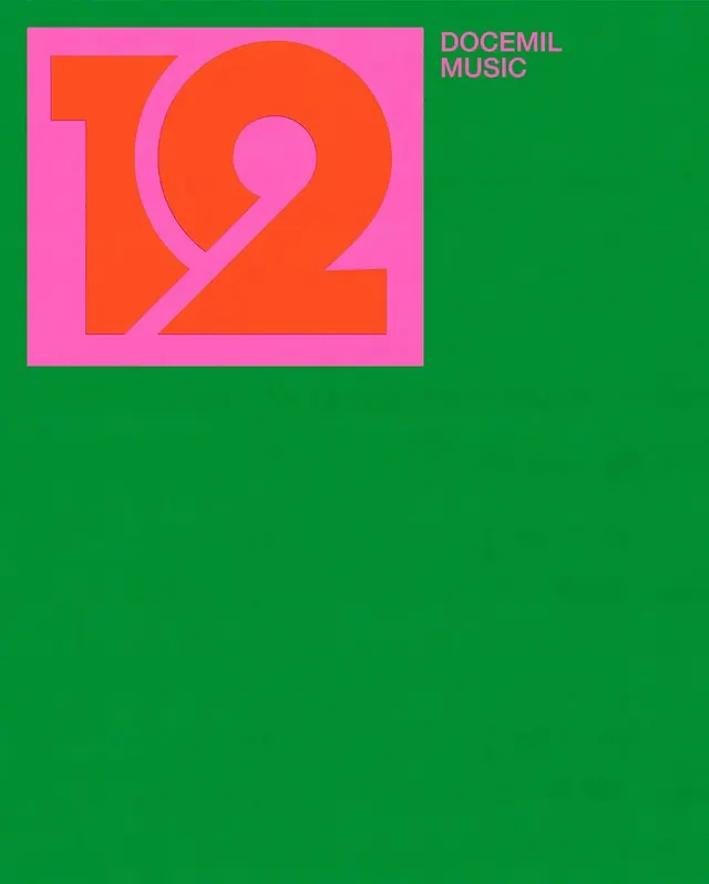 DoceMil Music Graphic, minimal, brutalist, vibrant