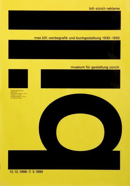 Museum Kunsthalle Collection Poster, swiss, minimal, high-contrast
