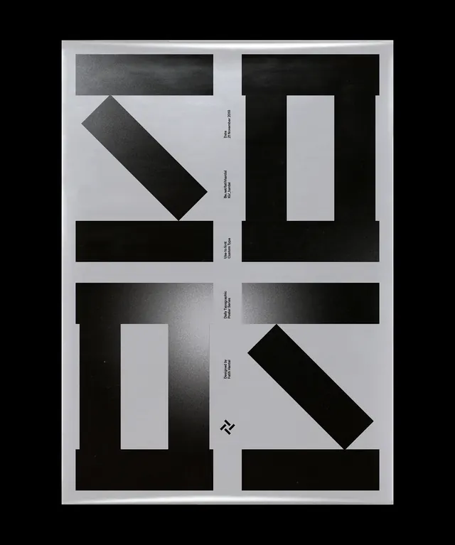 Geometric Typography Layout, minimal, swiss, monochrome
