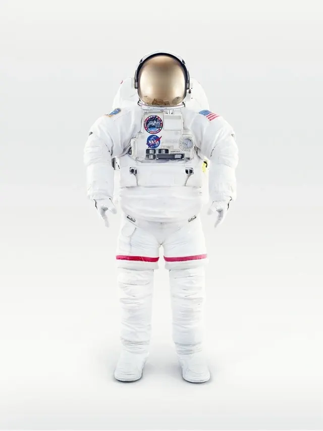 Astronaut Suit Mockup, minimal, technical, light