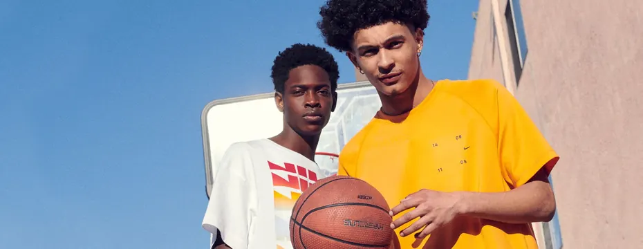 Basketball Players Portrait, photographic, vibrant
