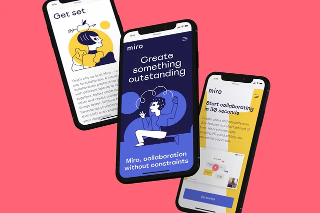 Mobile App UI Mockups, minimal, corporate-clean, vibrant