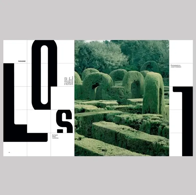 LOS Angeles Landscape Identity, minimal, swiss, high-contrast