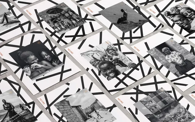 Abstract Geometric Collage Pattern, maximalist, brutalist, monochrome