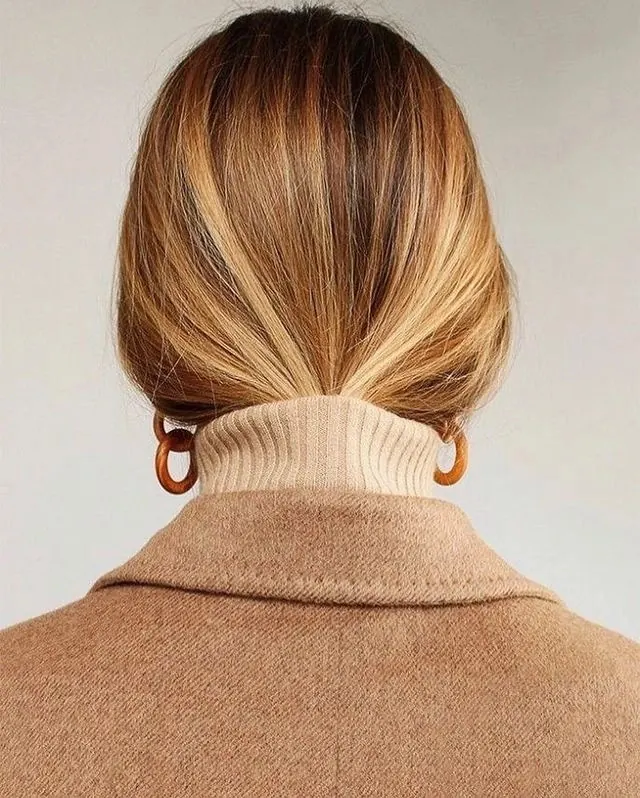 Woman in Beige Knitwear, minimal, luxury, warm