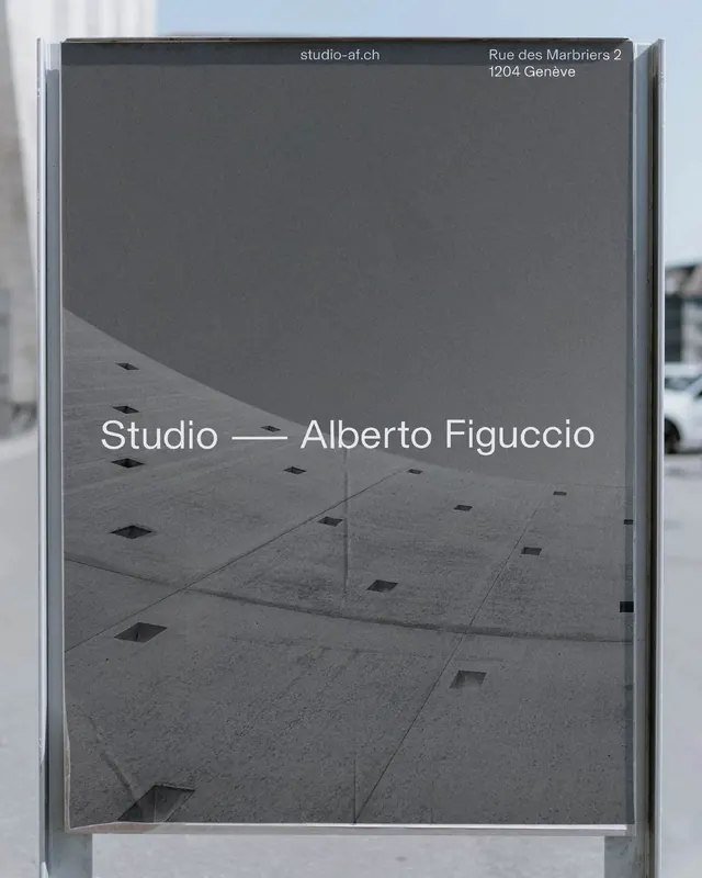 Studio Alberto Figuaccio Identity, minimal, swiss, monochrome
