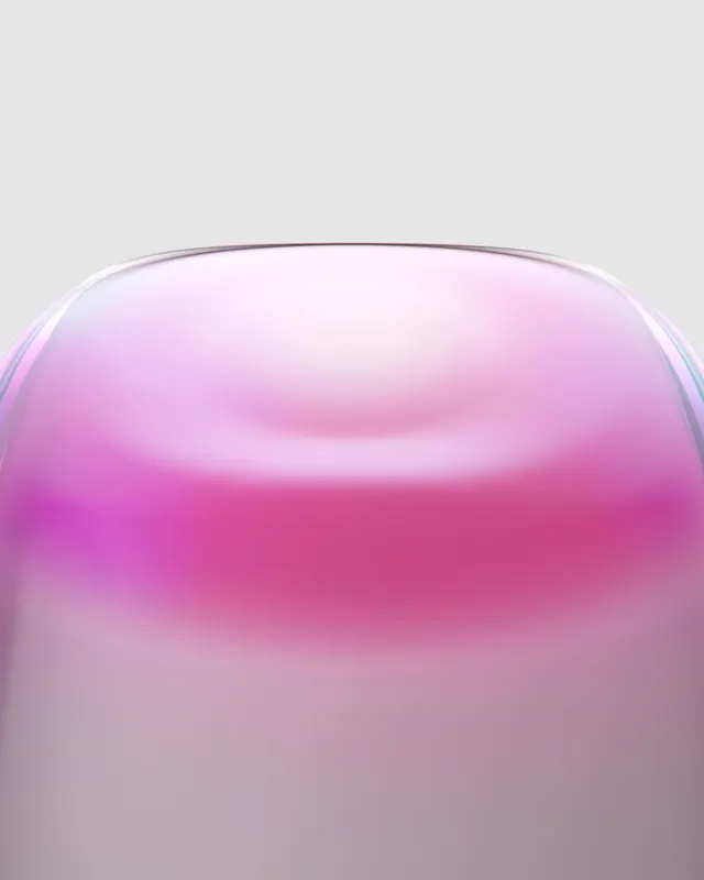 Abstract Pink Gradient Sphere, minimal, glassmorphism, vibrant