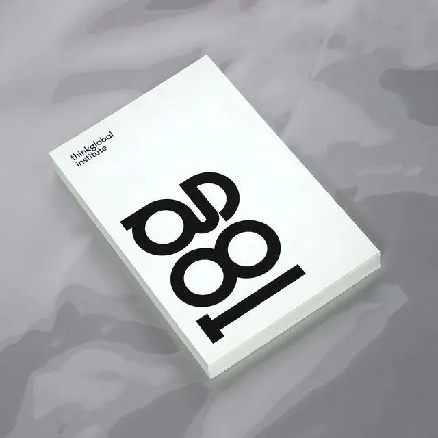 Bold Typography Book Mockup, minimal, swiss, high-contrast