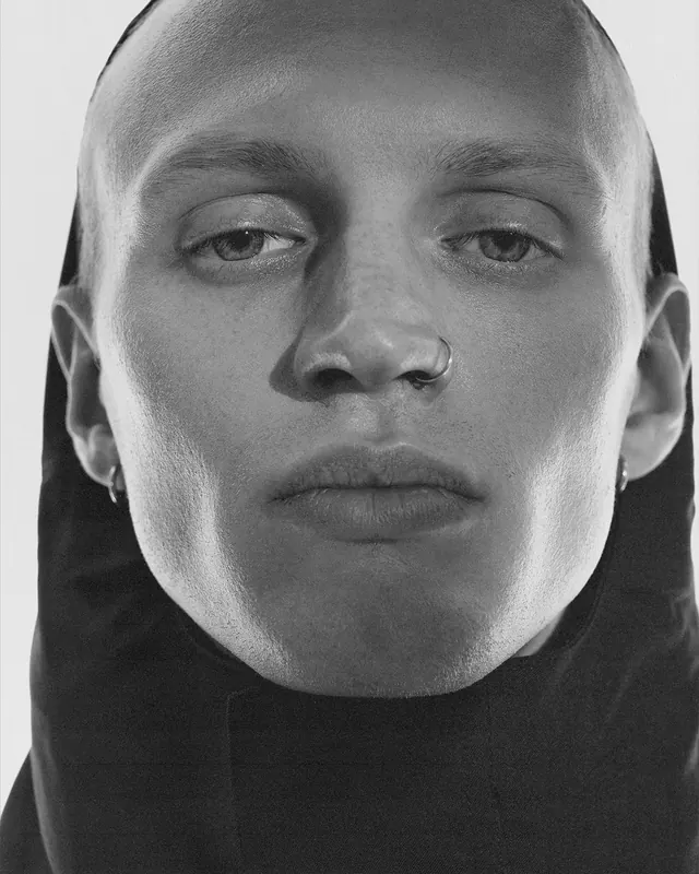 Monochrome Portrait Close-up, monochrome, photographic, monochrome