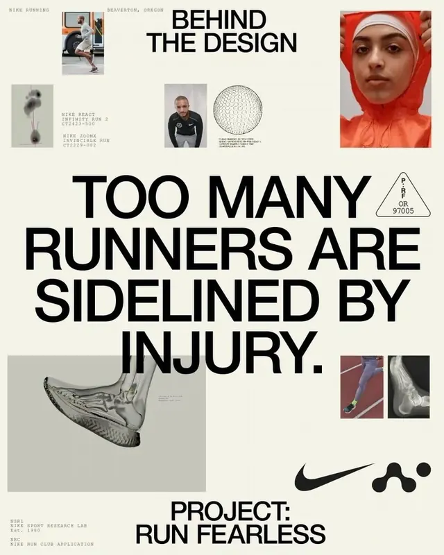 Project Run Fearless Design Reference, minimal, swiss, monochrome