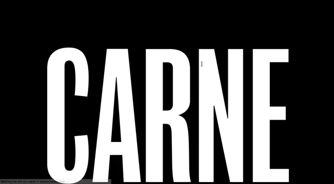 CARNE Wordmark, minimal, monochrome, high-contrast