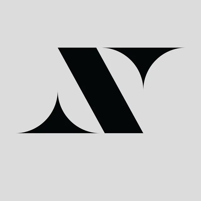 Abstract Geometric Lettermark, minimal, geometric, monochrome