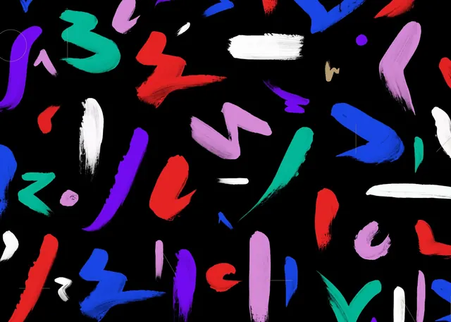 Abstract Geometric Shapes and Textures, maximalist, playful, vibrant