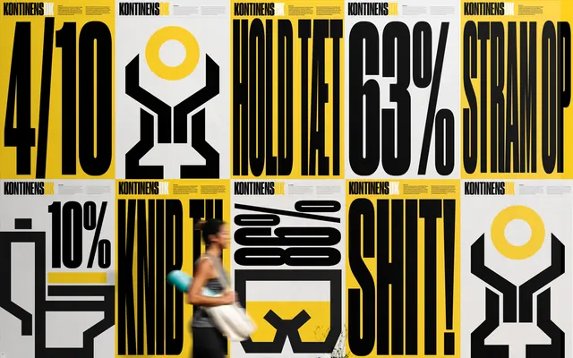 Bold Typography and Geometric Identity System, swiss, brutalist, high-contrast