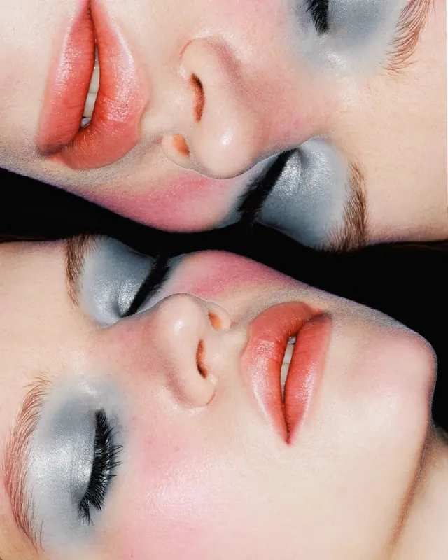 Close-up Portrait Collage, photographic, organic, warm