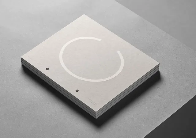 Minimalist Circular Graphic Mockup, minimal, geometric, monochrome